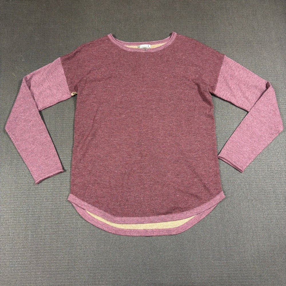 NWOT Smartwool Shadow Pine Colorblock Sweater Argyle Purple Merino Size Small